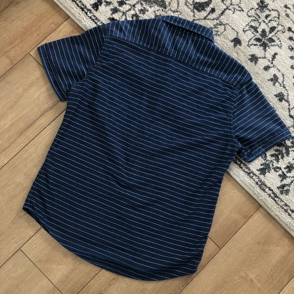 DENIM & FLOWER slim fit button down stripe shirt L - Picture 5 of 10